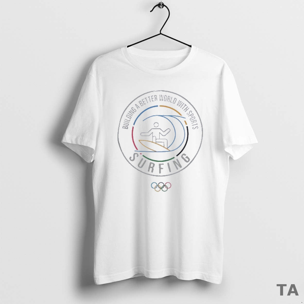 Top Olympic Collection Surfing Pictogram T Shirt Sweater