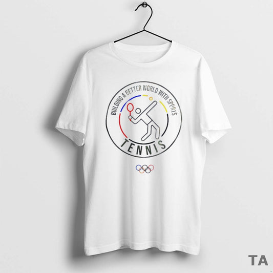 Top Olympic Collection Tennis Pictogram T Shirt Sweater