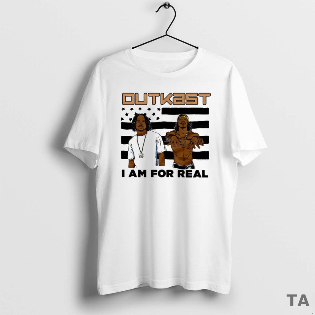 Top Outkast I Am For Real Flag Comic T Shirt Sweater