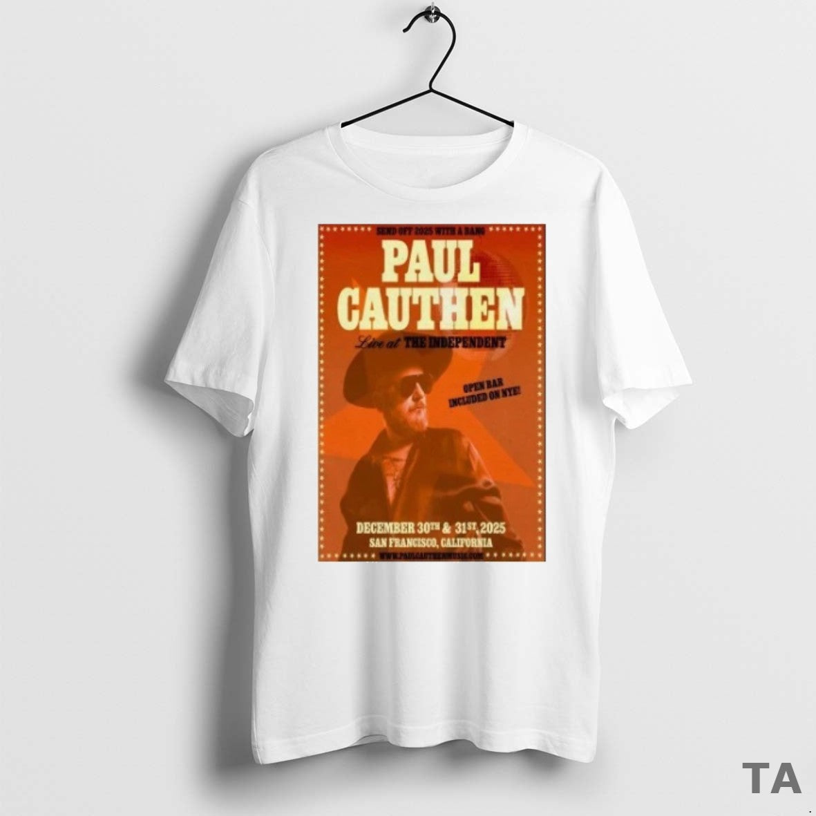 Top Paul Cauthen At The Independent On Dec 30 31 2025 T Shirt Sweater