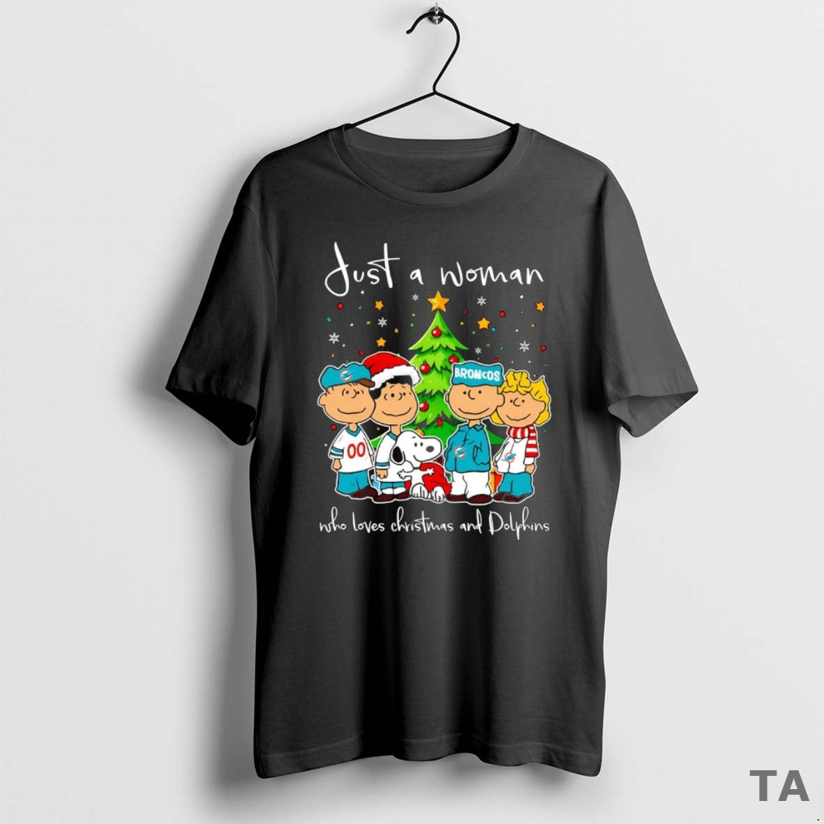 Top Peanuts Just A Woman Who Loves Christmas And Dolphins T Shirt Sweater