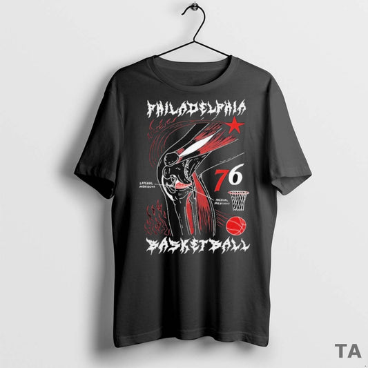 Top Philadelphia Basketball 76 Lateral Meniscus T Shirt Sweater