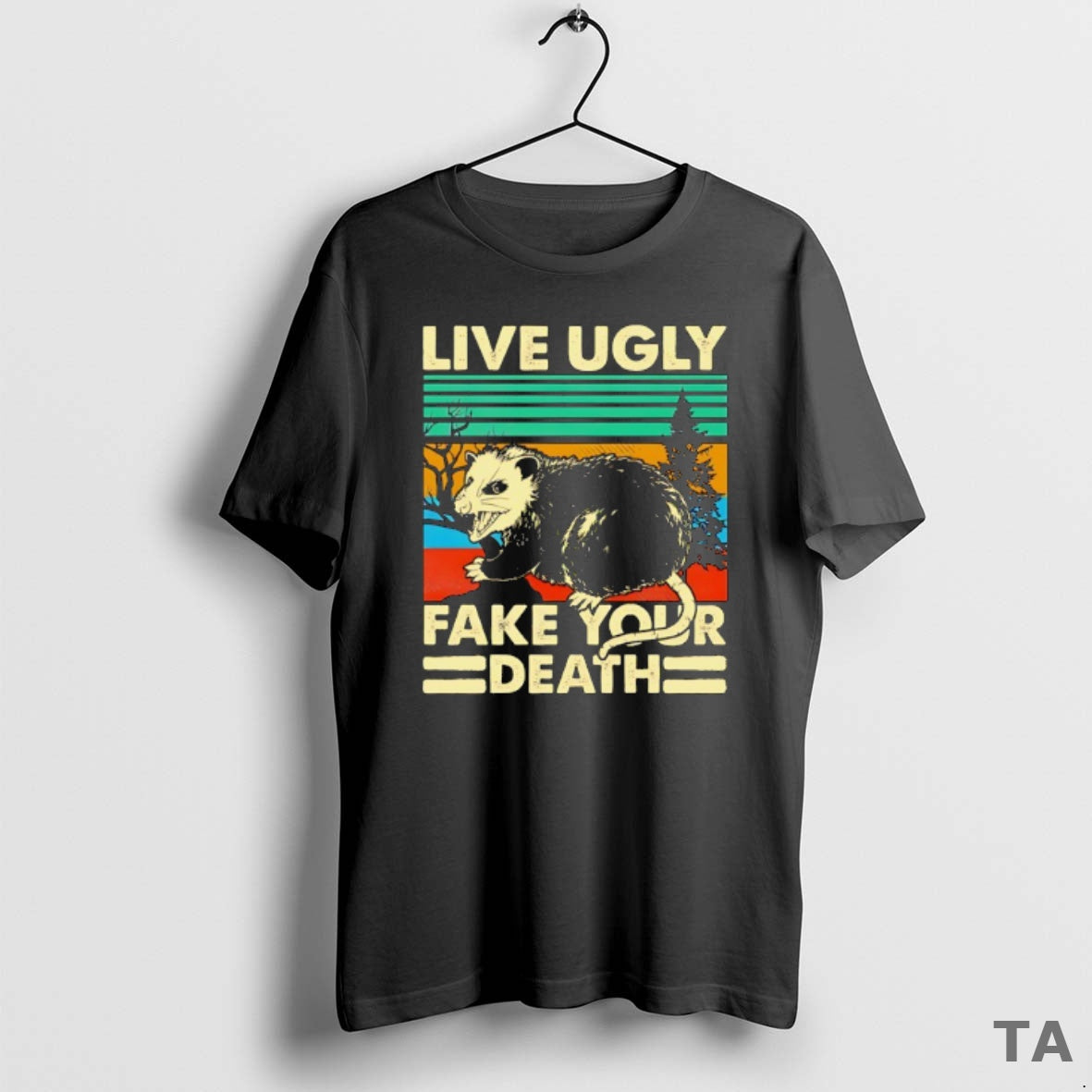 Top Possum Live Ugly Your Death Vintage T Shirt Sweater