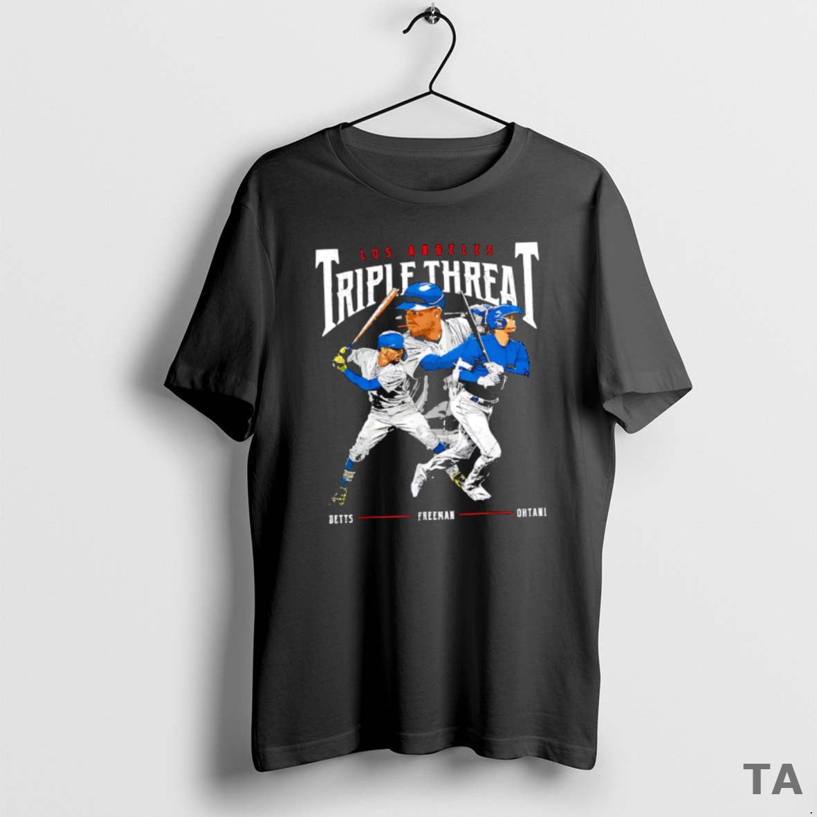 Top Premium Triple Threat Ohtani Betts Freeman Los Angeles Dodgers T Shirt Sweater