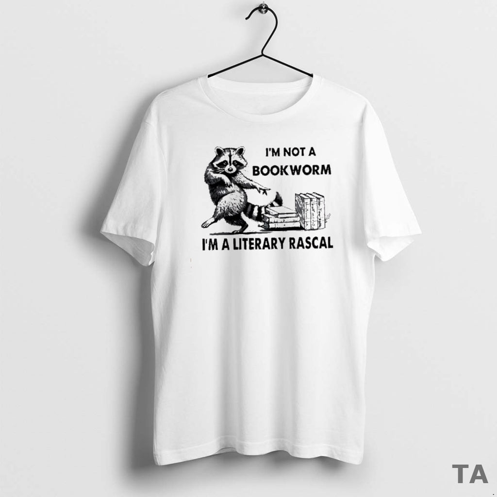 Top Raccoon Im Not A Bookworm Im A Literary Rascal T Shirt Sweater