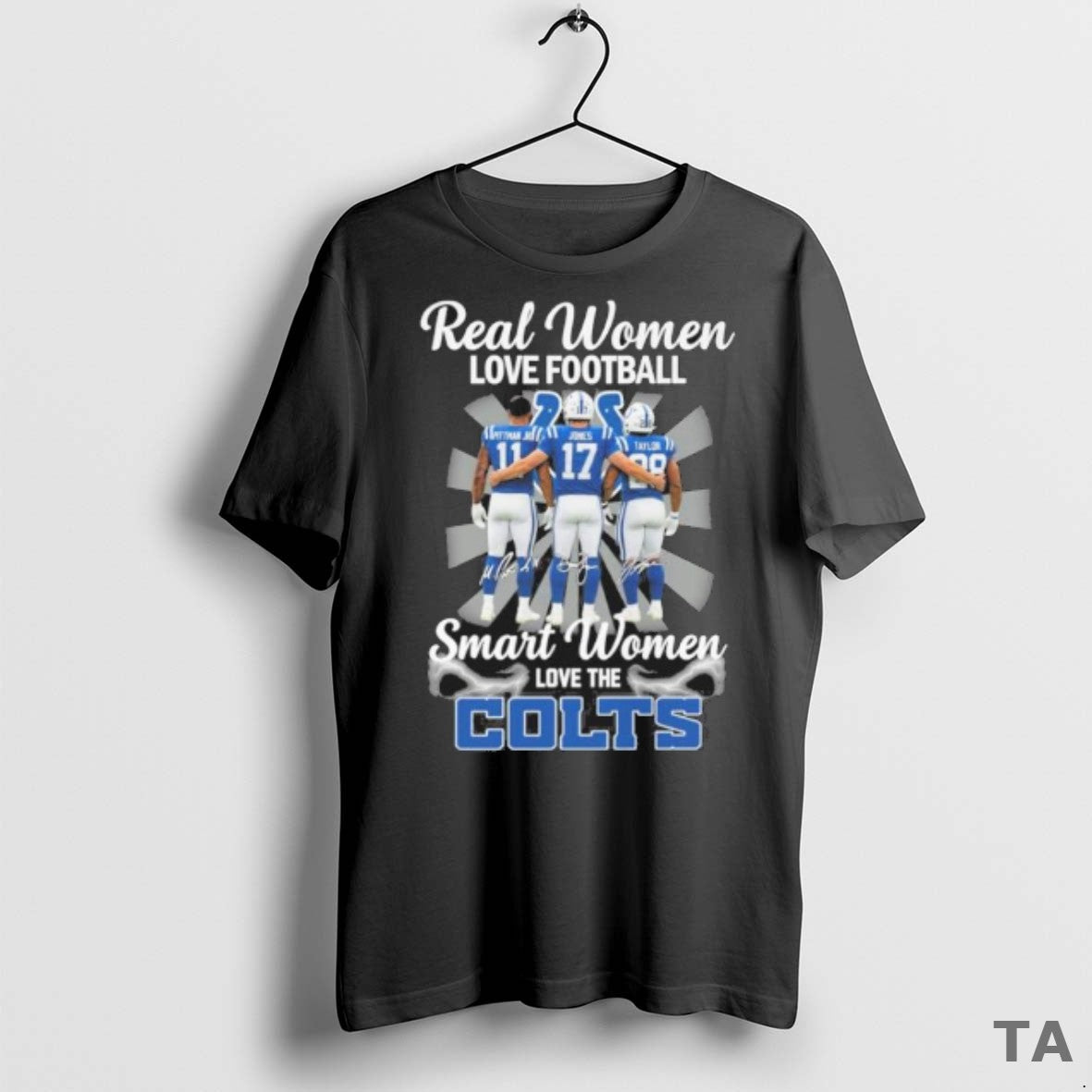 Top Real Women Love Football Smart Women Love The Indianapolis Colts Player T Shirt Sweater