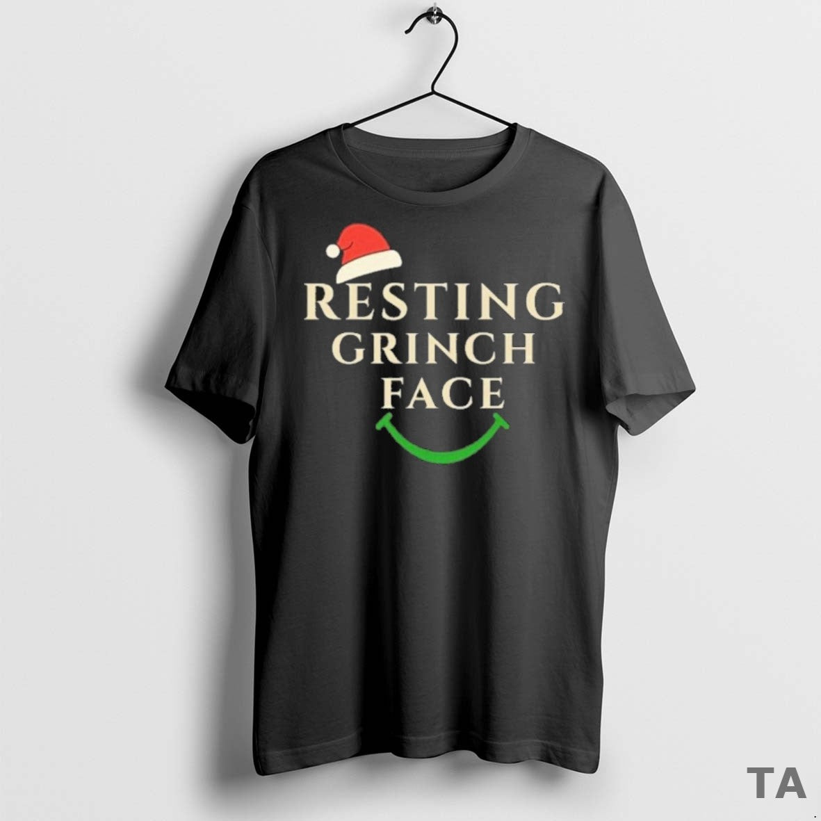Top Resting Grinch Face Christmas T Shirt Sweater