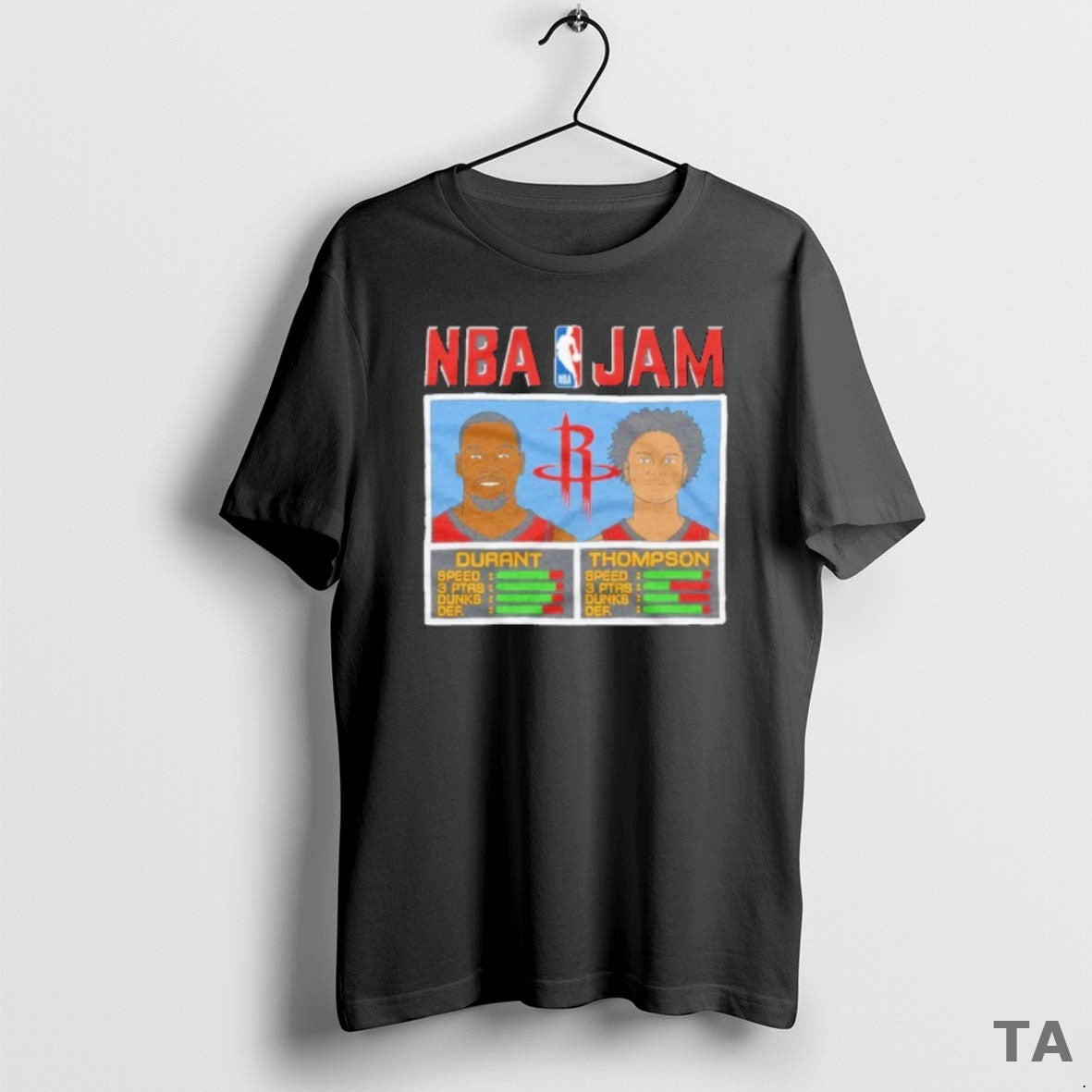 Top Rockets Durant And Thompson Nba Jam T Shirt Sweater