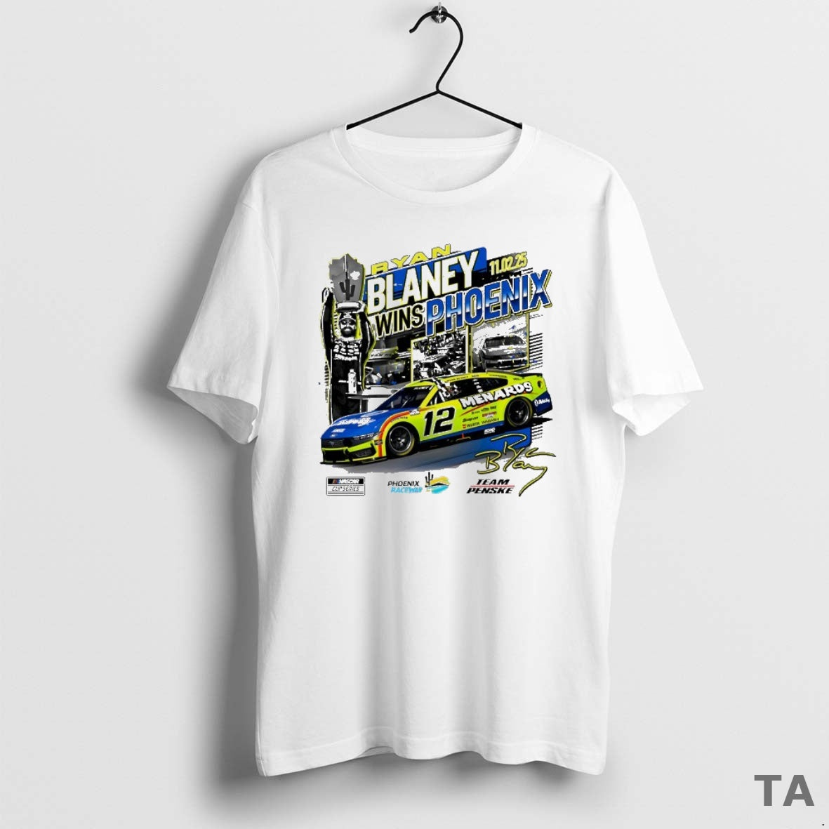 Top Ryan Blaney 2025 Nascar Cup Series Championship Race Winner T Shirt Sweater