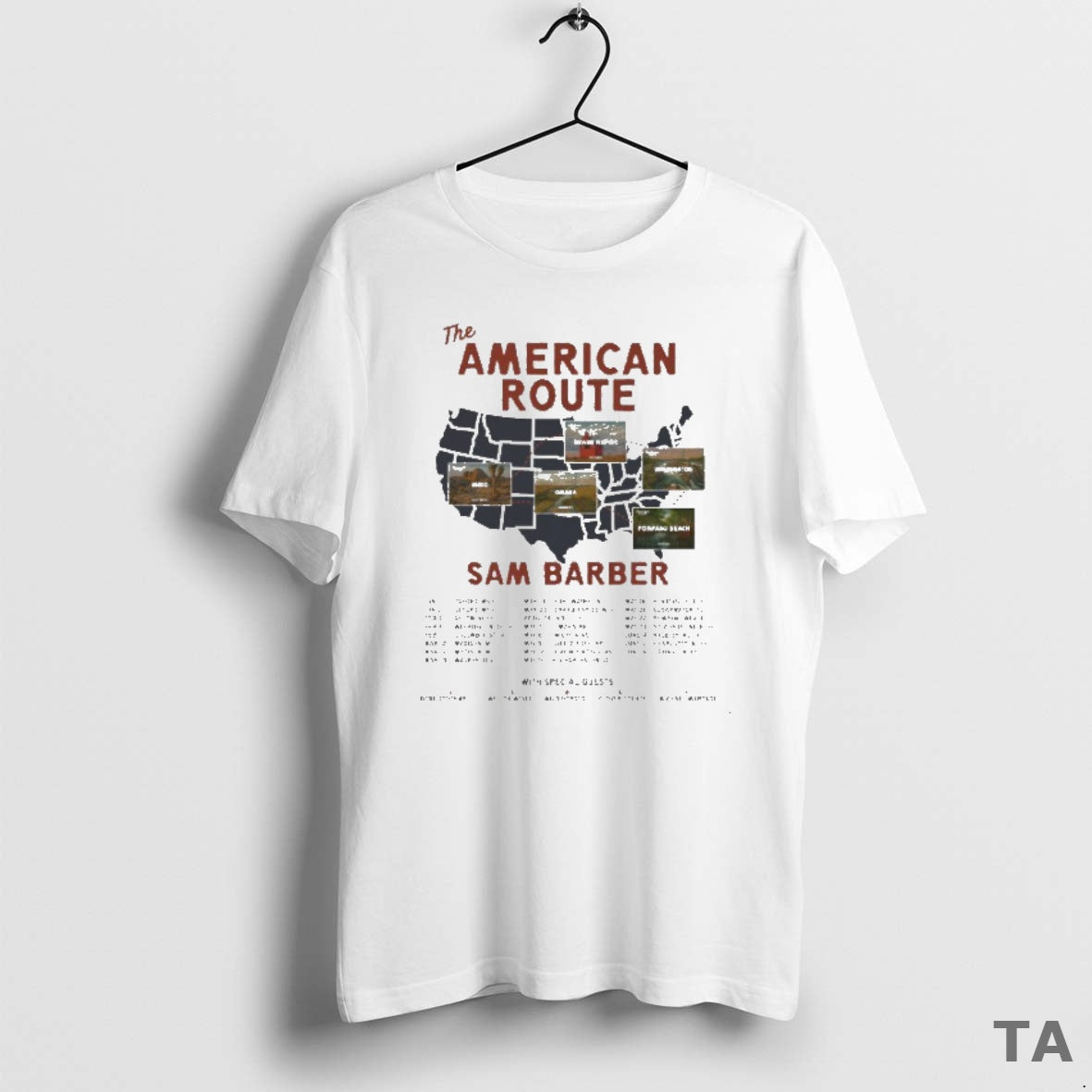 Top Sam Barber The American Route Tour 2026 Dates T Shirt Sweater