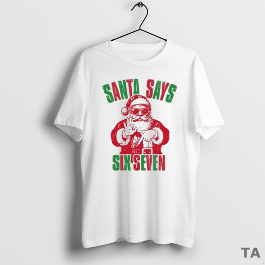 Top Santa Six Seven Christmas 2025 T Shirt Sweater