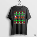 Top Santa Riding Giraffe Ugly Christmas T Shirt Sweater