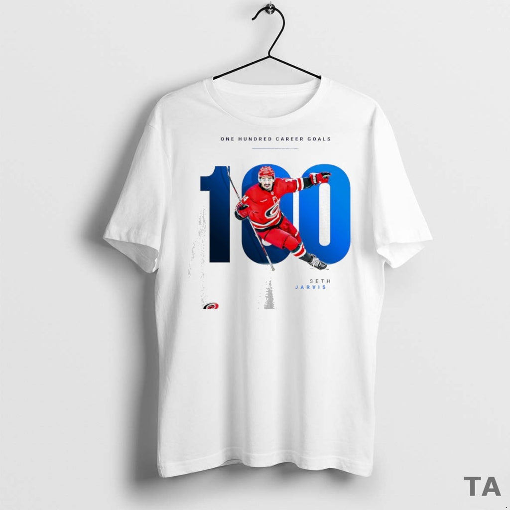 Top Seth Jarvis Carolina Hurricanes 100 Career Goals T Shirt Sweater