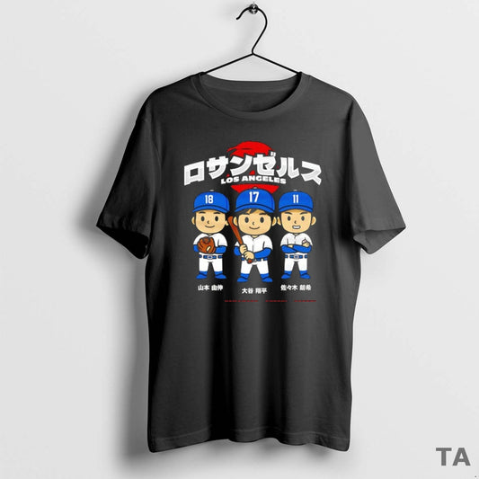 Top Shohei Ohtani Los Angeles Dodgers Chibi Anime T Shirt Sweater