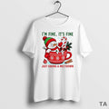 Top Snowman Im Fine Its Fine Just Having A Meltdown Christmas T Shirt Sweater