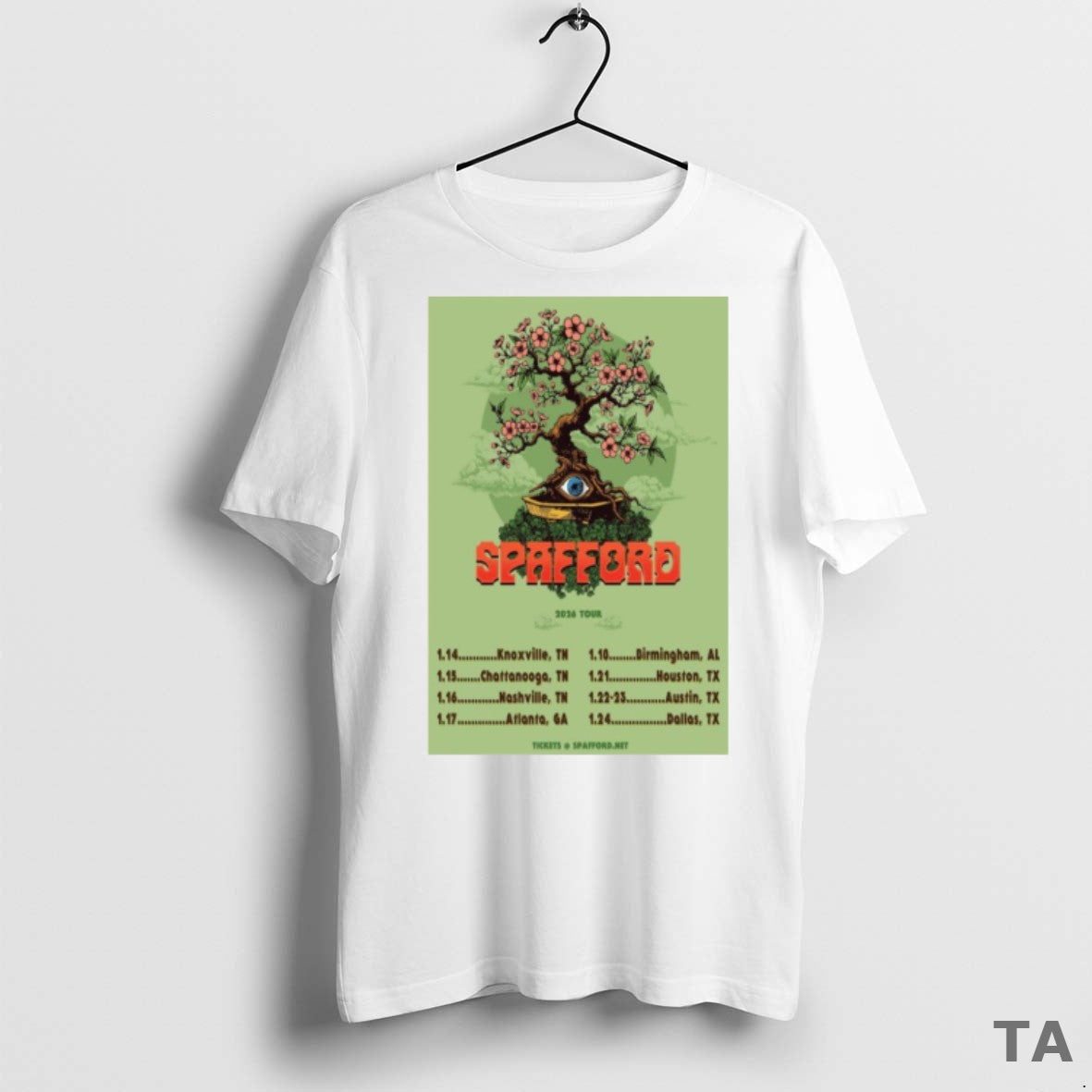 Top Spafford 2026 Tour T Shirt Sweater