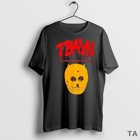 Top Tbayn The Bear Around Your Neck Death Mask Devil T Shirt Sweater