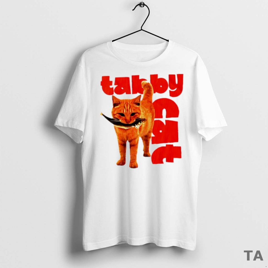 Top Tabby Cat With Fish T Shirt Sweater