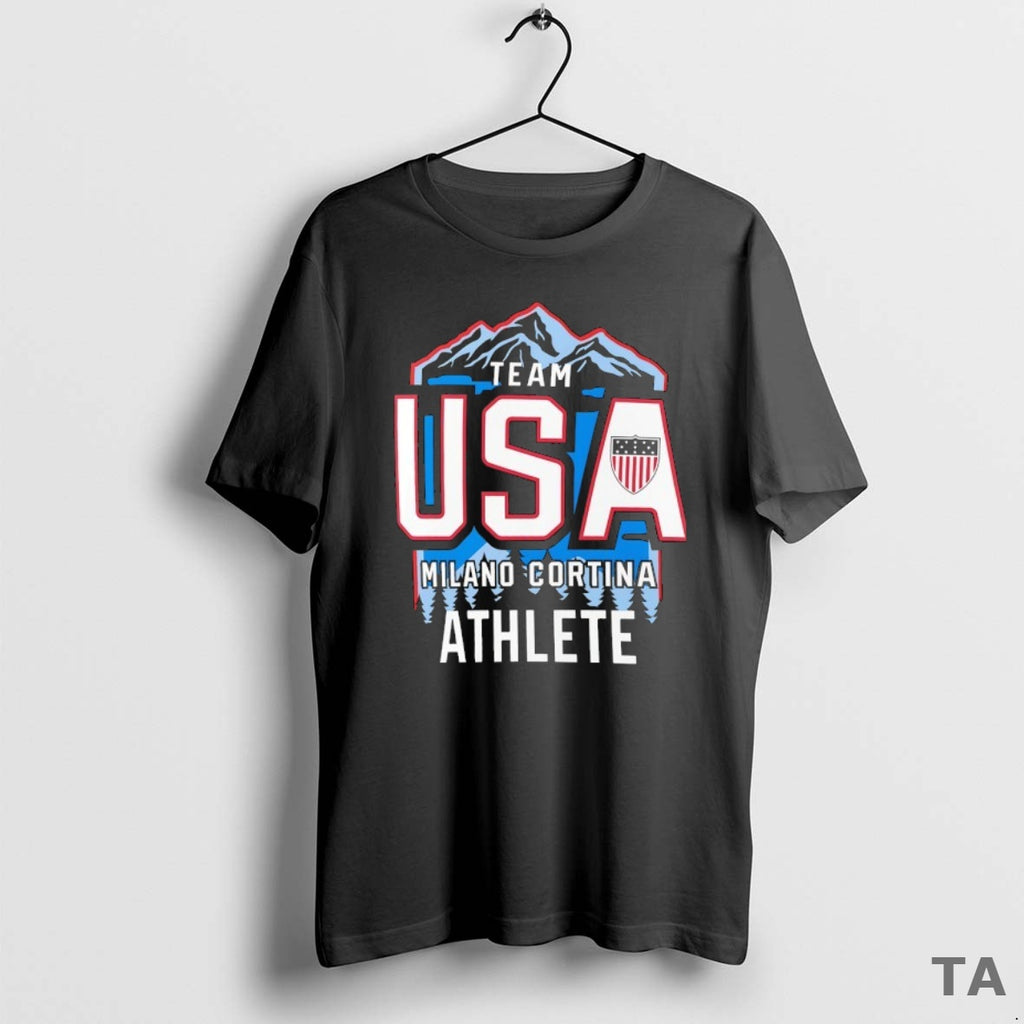 Top Team Usa Milano Cortina Athlete 2026 Winter Olympics Logo T Shirt Sweater