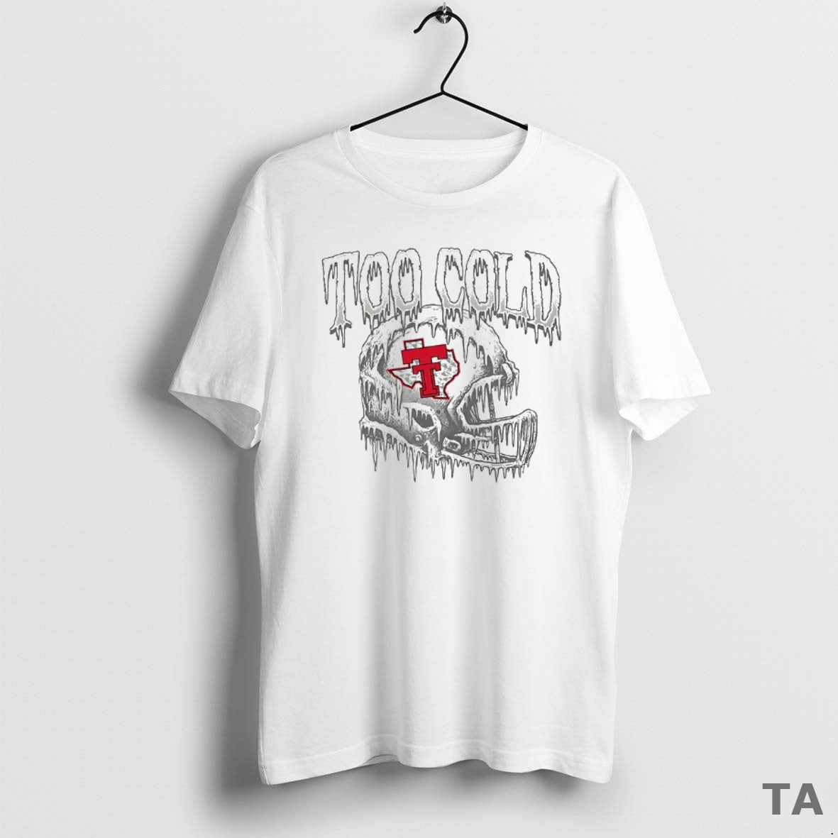 Top Texas Tech Red Raiders Football Too Cold Helmet T Shirt Sweater