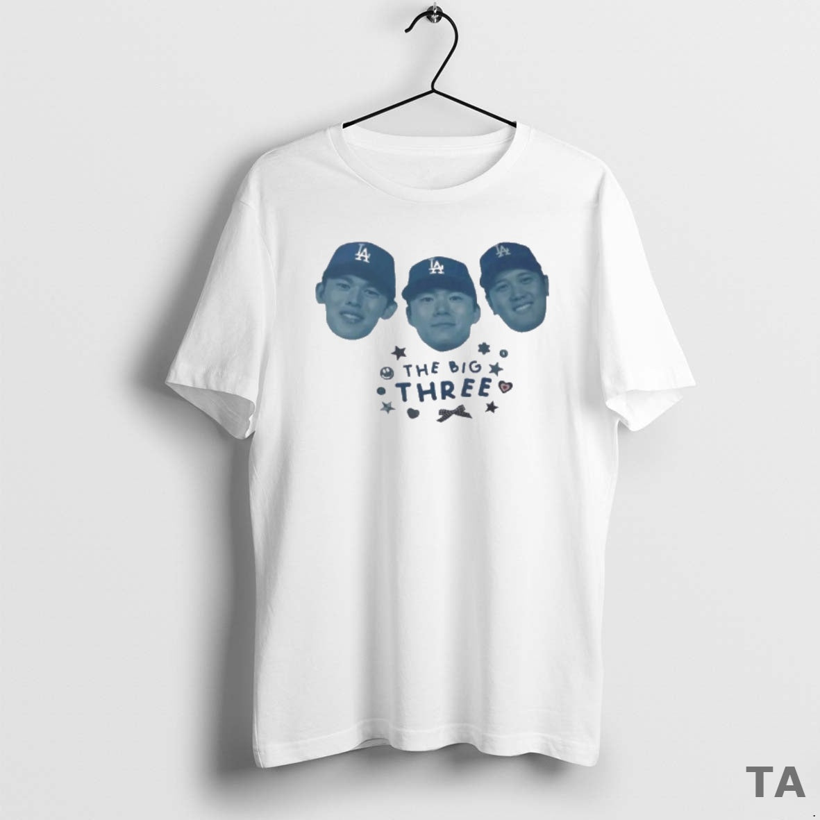 Top The Big Three Dodgers Players Ws Champions T Shirt Sweater