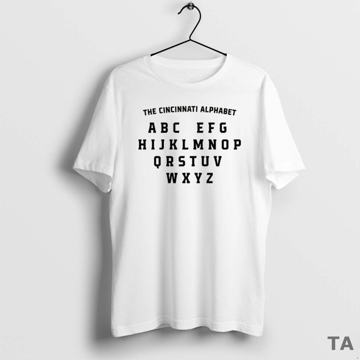 Top The Cincinnati Alphabet Heart Shaped Letters T Shirt Sweater