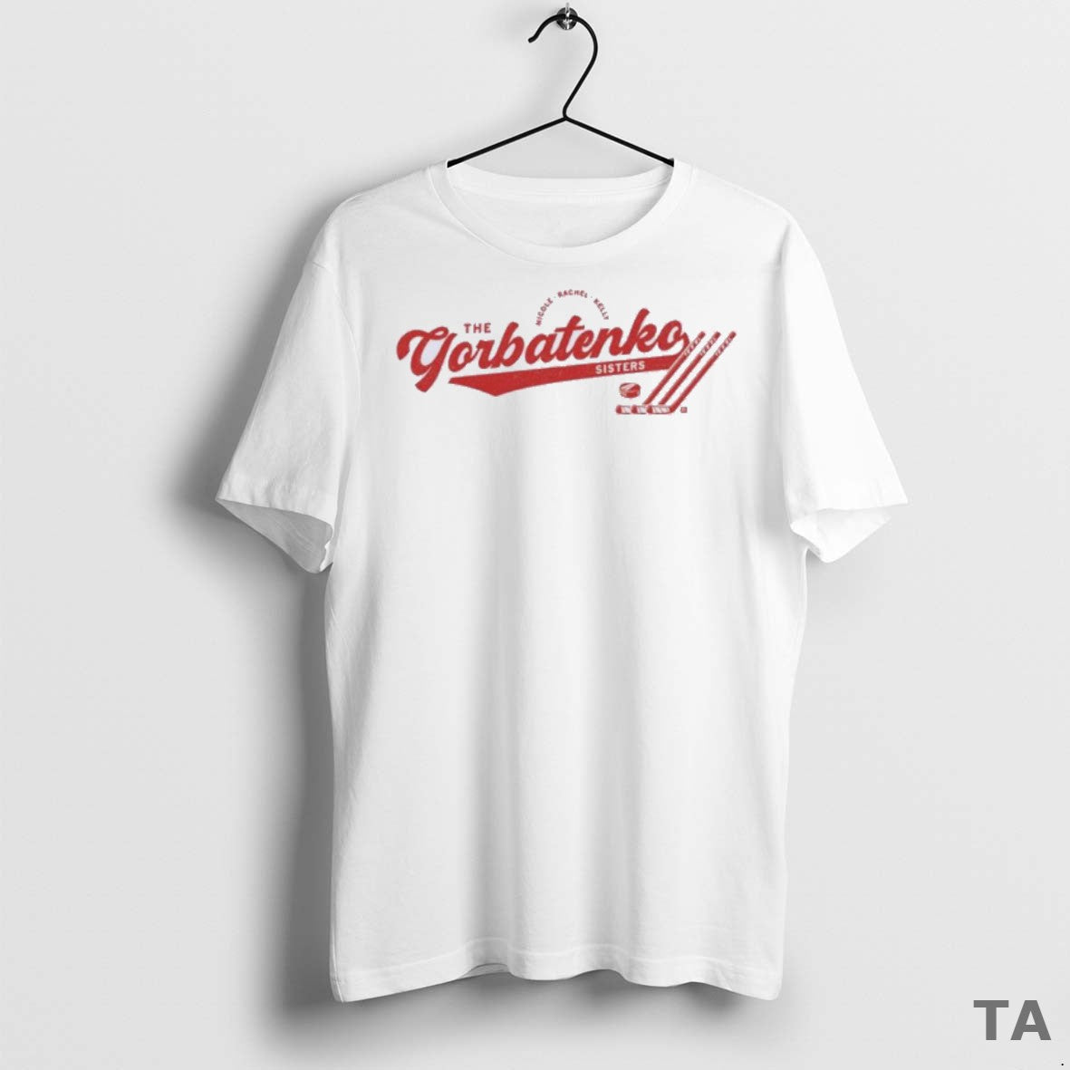 Top The Gorbatenko Sisters Script Logo T Shirt Sweater