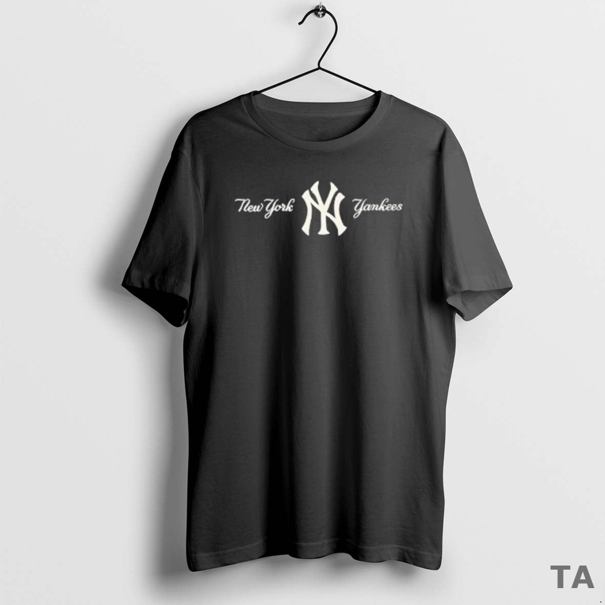 Top The New York Yankees Logo Script T Shirt Sweater