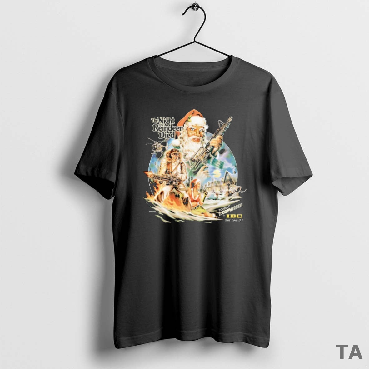 Top The Night The Reindeer Died Santa Ibc Christmas T Shirt Sweater