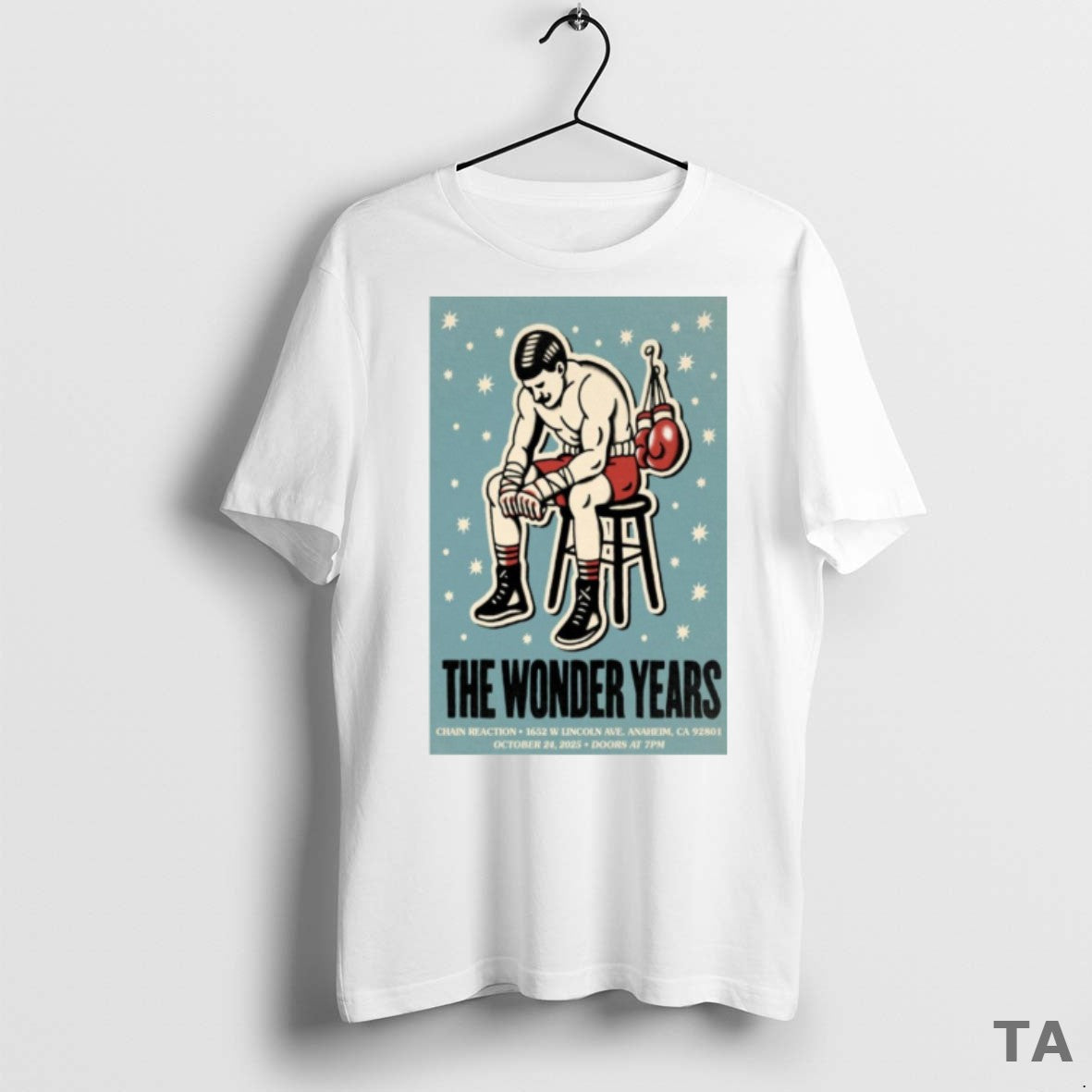 Top The Wonder Years Anaheim Ca October 24 2025 Concert T Shirt Sweater