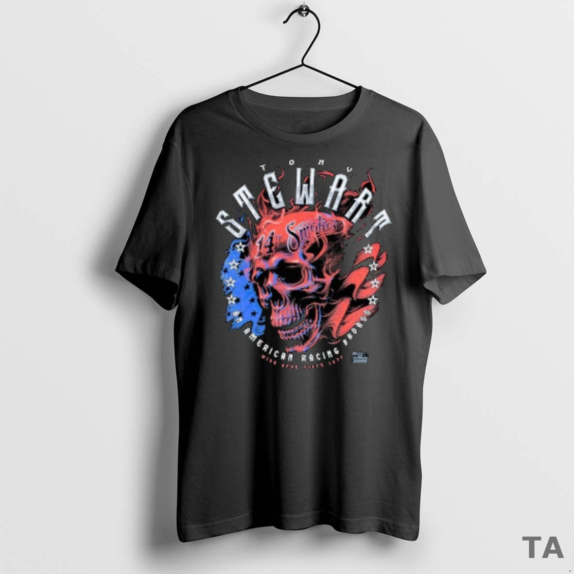Top Tony Stewart Americana Smoke Skull Since Open Since 1976 T Shirt Sweater