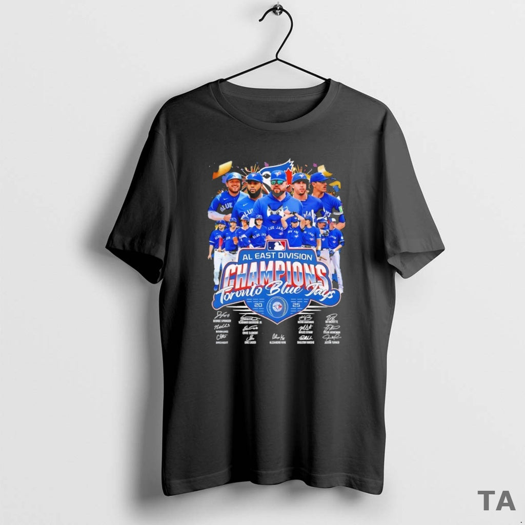 Top Toronto Blue Jays 2025 Al East Division Champions Signature T Shirt Sweater
