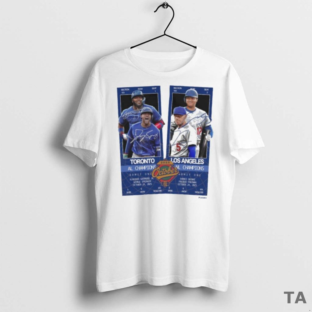 Top Toronto Blue Jays Al Champions Vs Los Angeles Dodgers Nl Champions 2025 October