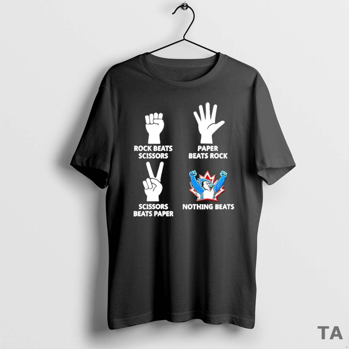 Top Toronto Blue Jays Nothing Beats Rock Paper Scissors Seagullwear T Shirt Sweater