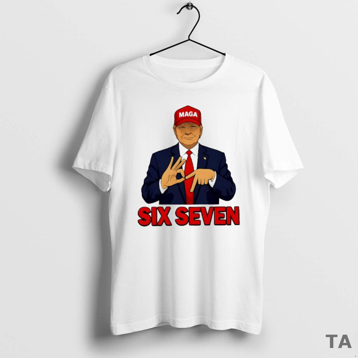 Top Trump Hat Maga Six Seven Meme T Shirt Sweater