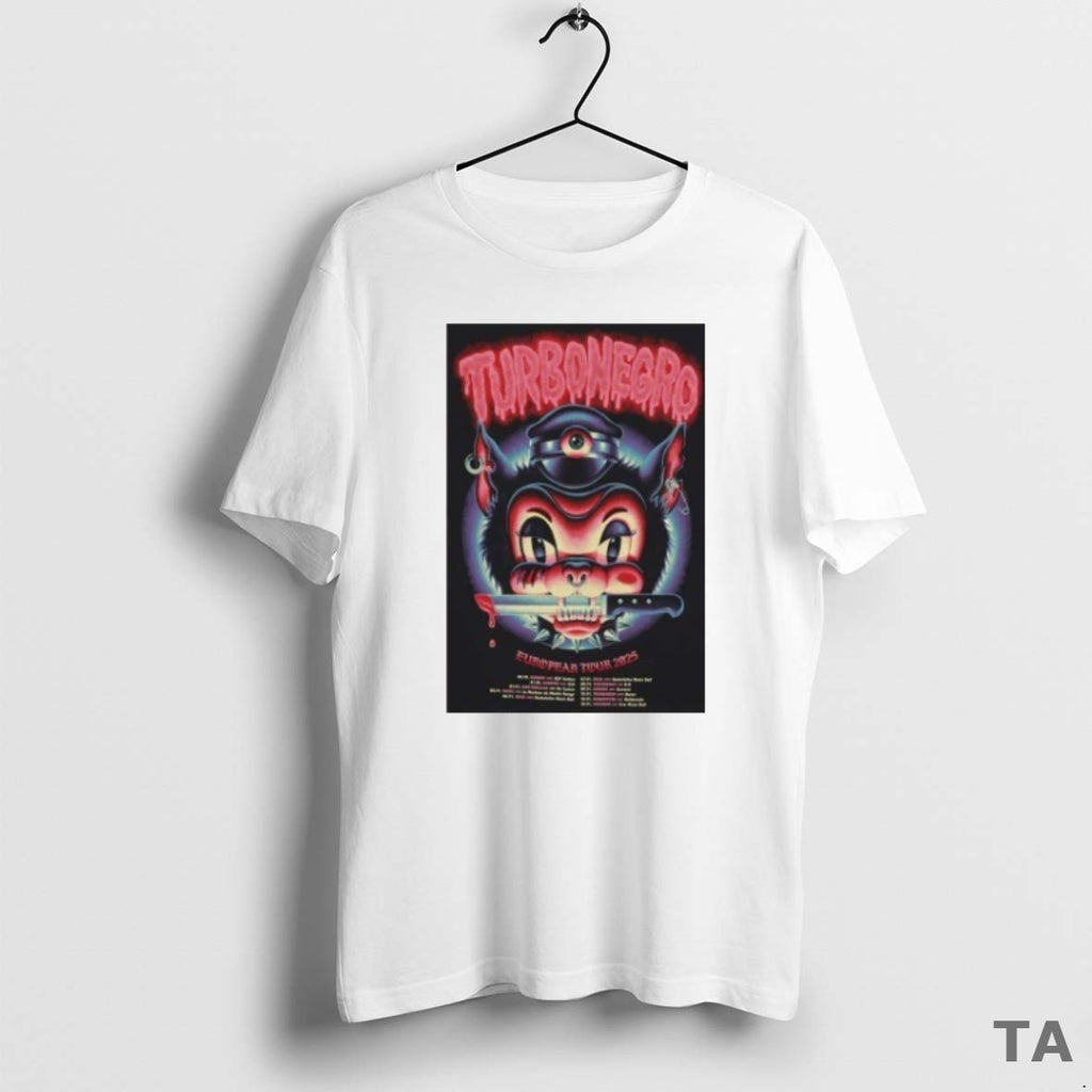 Top Turbonegro 2025 European Tour T Shirt Sweater