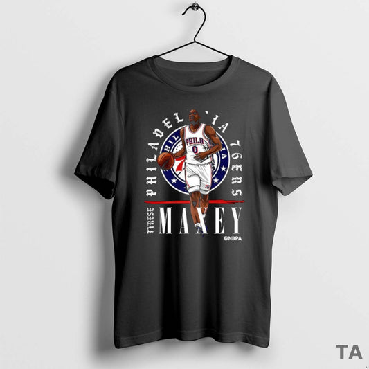 Top Tyrese Maxey Philadelphia 76ers Nba T Shirt Sweater