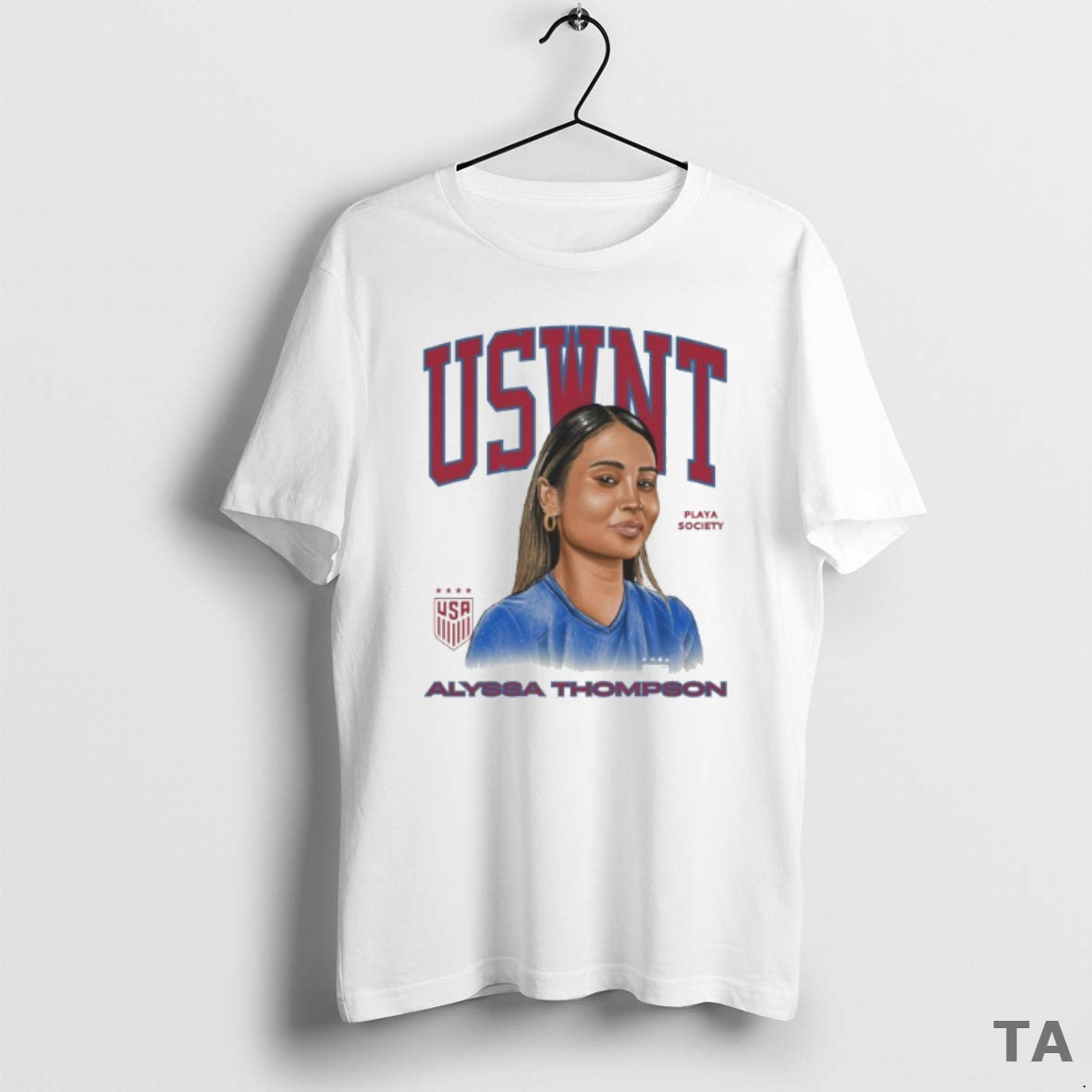 Top Uswnt Alyssa Thompson Player T Shirt Sweater