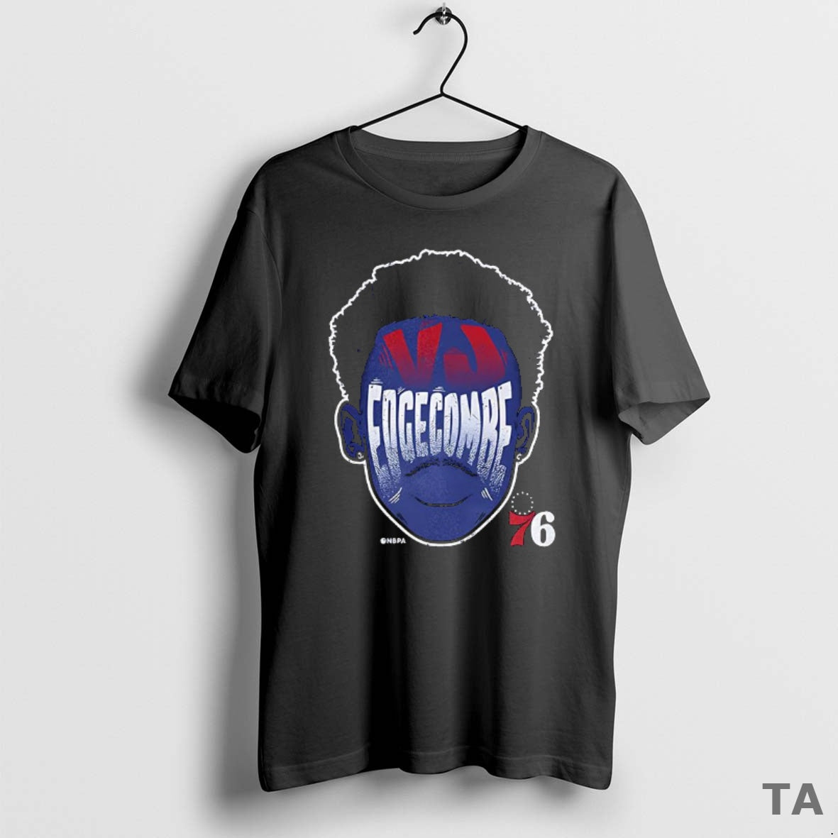 Top Vj Edgecombe Philadelphia 76ers Nba Silhouette T Shirt Sweater