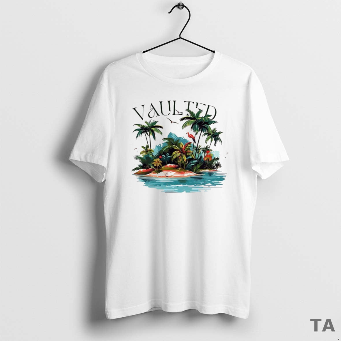 Top Vaulted Tropical Island T Shirt Sweater