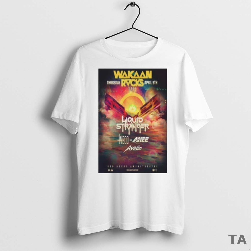 Top Wakaan Rocks April 9 2026 Red Rocks Amphitheater T Shirt Sweater
