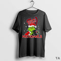 Top Washington Nationals Baseball Grinch Holding Helmet Christmas T Shirt Sweater