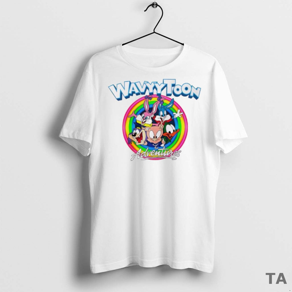 Top Wavy Toons Adventures Cartoon T Shirt Sweater