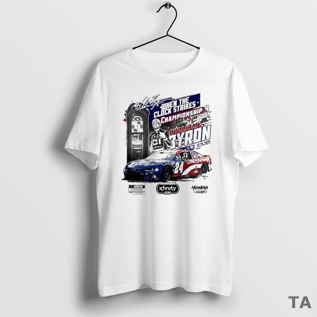 Top William Byron 2025 Xfinity 500 Race Winner Championship 4 When The Clock Strikes Signature