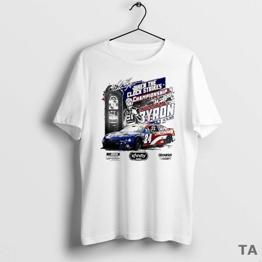 Top William Byron 2025 Xfinity 500 Race Winner Championship 4 When The Clock Strikes Signature