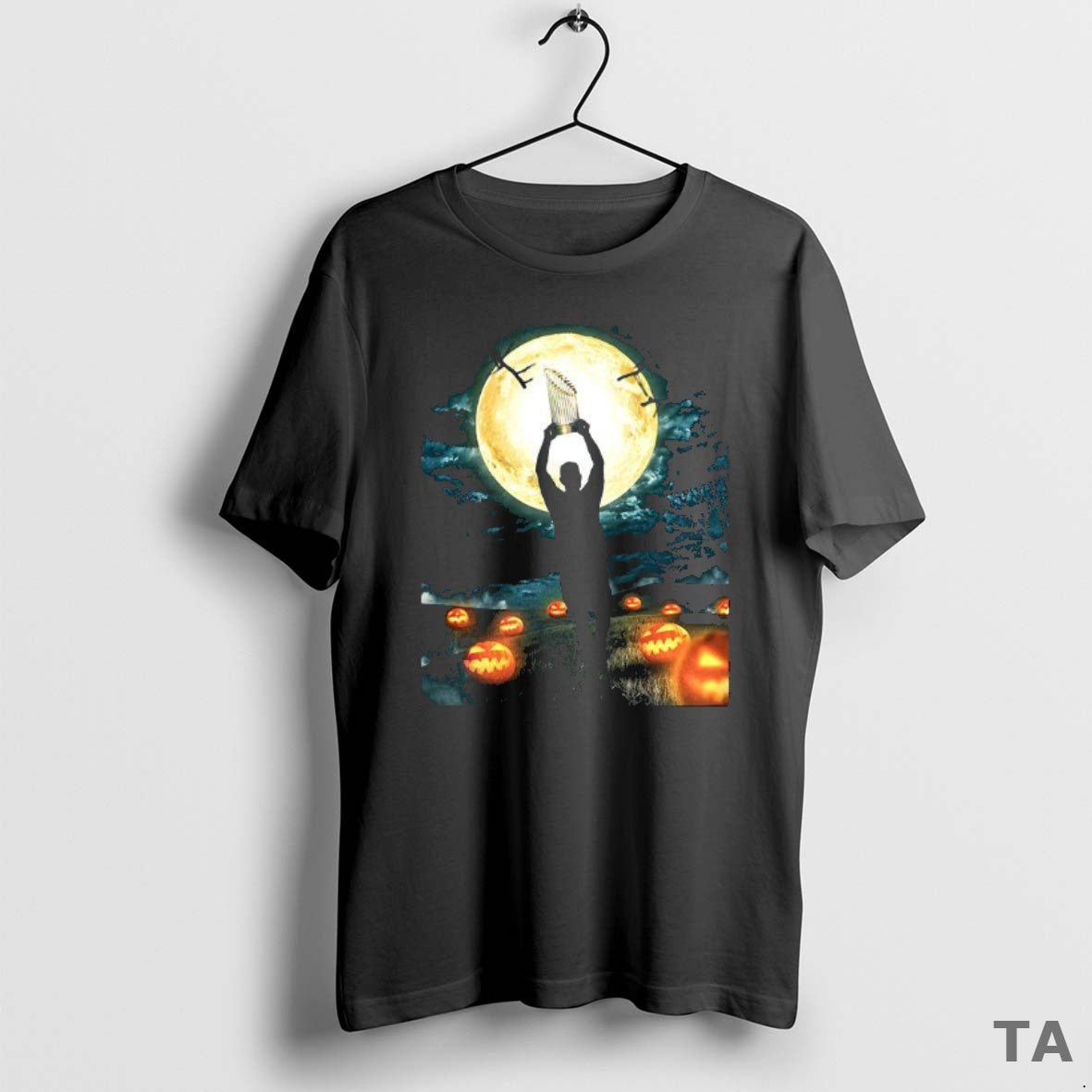 Top World Series 2025 Trophy Under Moonlight Halloween T Shirt Sweater