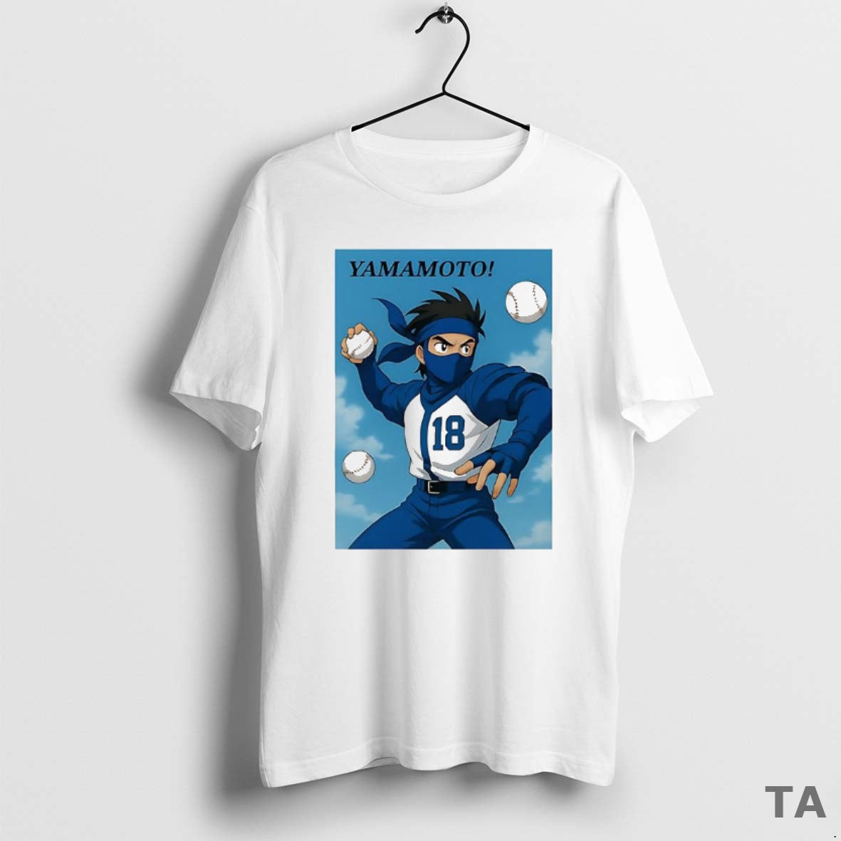 Top Yamamoto Los Angeles Dodgers Number 18 Anime T Shirt Sweater