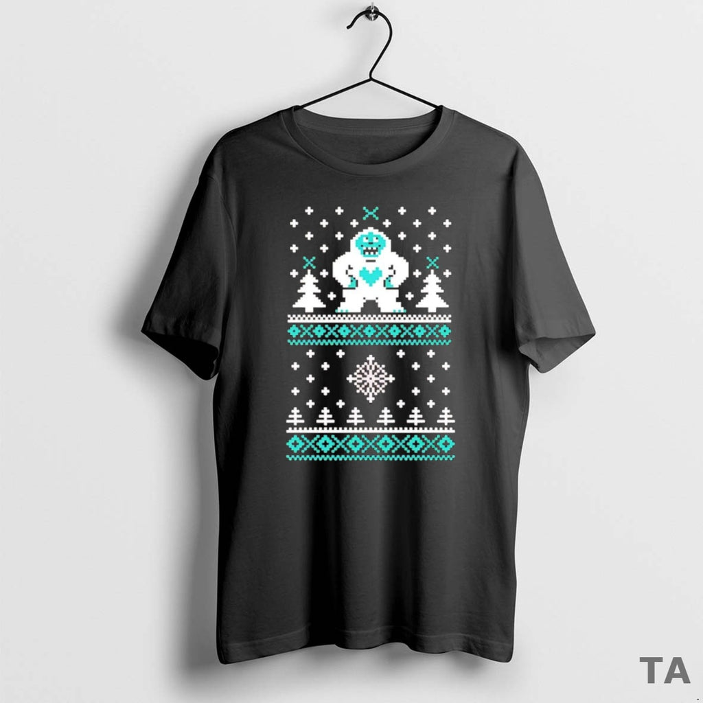 Top Yeti Ugly Christmas T Shirt Sweater