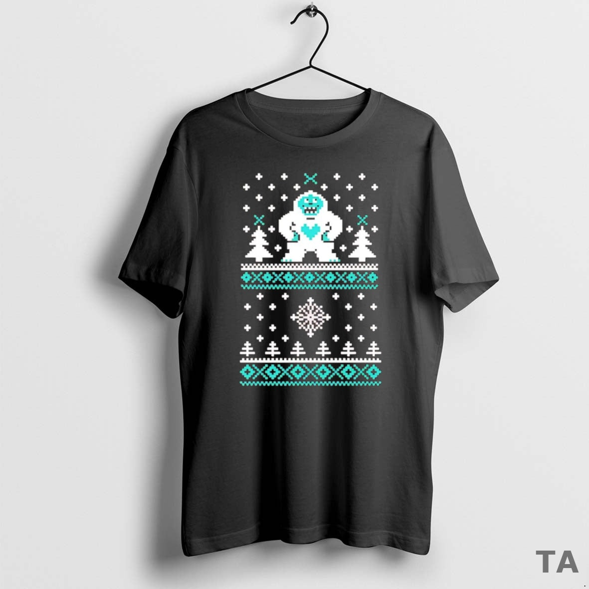 Top Yeti Ugly Christmas T Shirt Sweater