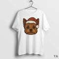 Top Yorkshire Terrier Face Christmas T Shirt Sweater